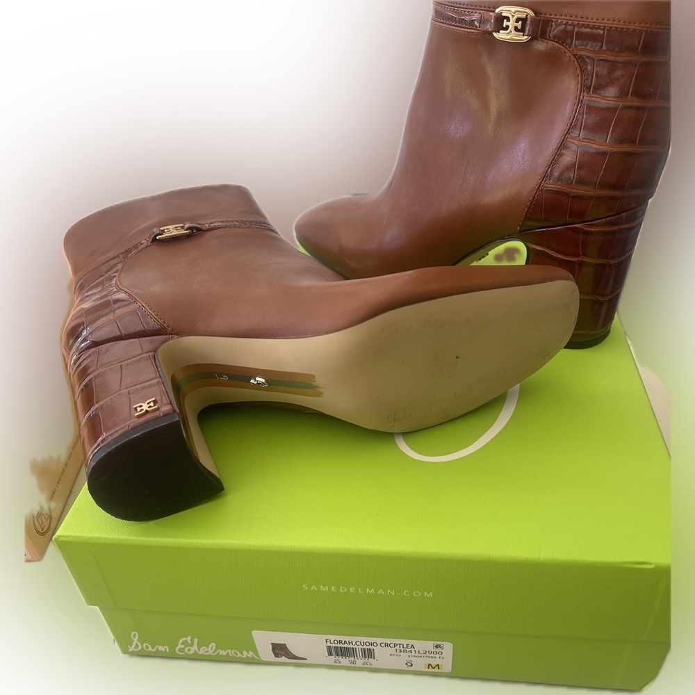 Sam Edelman brown booties. Size 9M